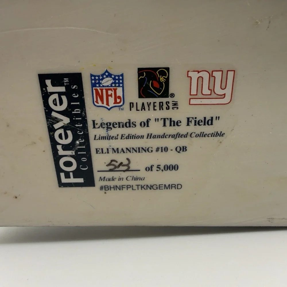 Eli Manning Limited Edition Action Bobblehead Legends of 